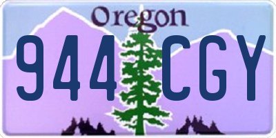 OR license plate 944CGY