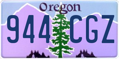 OR license plate 944CGZ