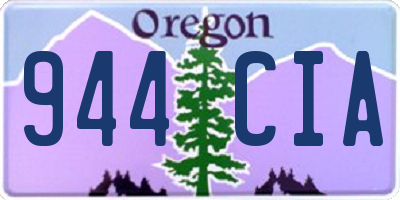 OR license plate 944CIA
