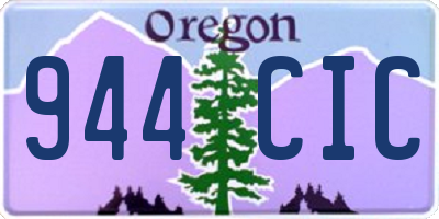 OR license plate 944CIC