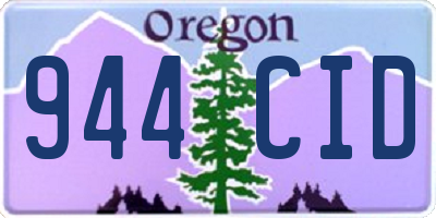 OR license plate 944CID