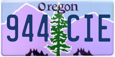 OR license plate 944CIE