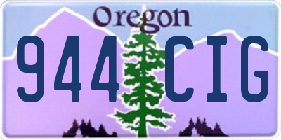 OR license plate 944CIG