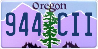 OR license plate 944CII