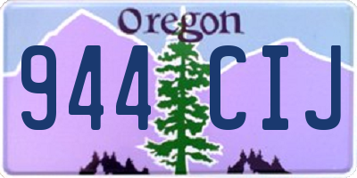 OR license plate 944CIJ