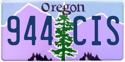 OR license plate 944CIS