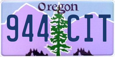 OR license plate 944CIT