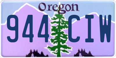 OR license plate 944CIW