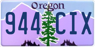 OR license plate 944CIX