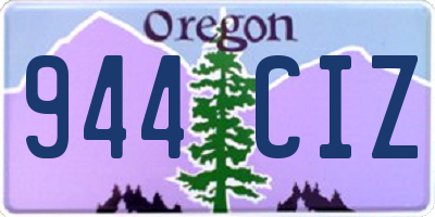 OR license plate 944CIZ