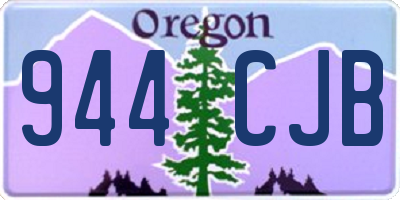 OR license plate 944CJB
