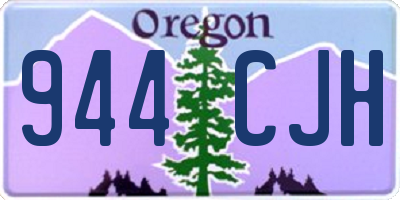 OR license plate 944CJH