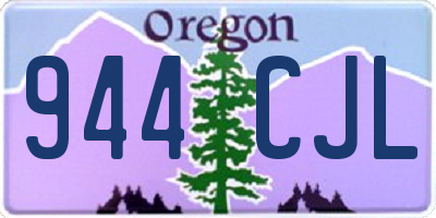 OR license plate 944CJL