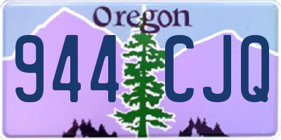OR license plate 944CJQ