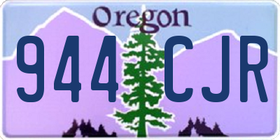 OR license plate 944CJR
