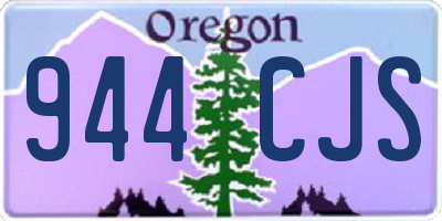 OR license plate 944CJS