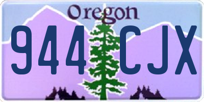 OR license plate 944CJX