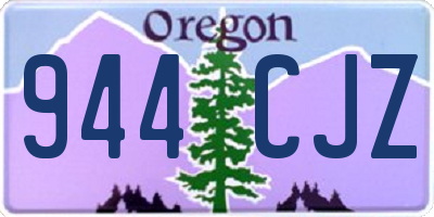 OR license plate 944CJZ