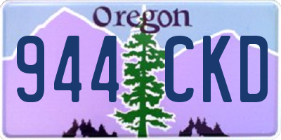 OR license plate 944CKD