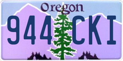 OR license plate 944CKI