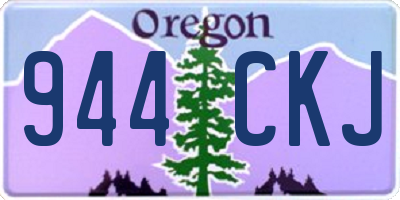 OR license plate 944CKJ