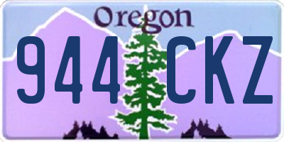 OR license plate 944CKZ