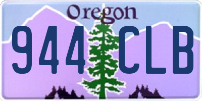 OR license plate 944CLB
