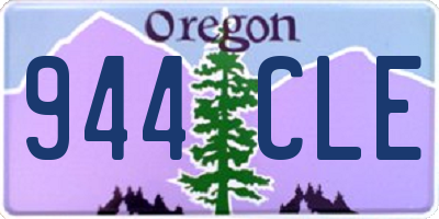 OR license plate 944CLE