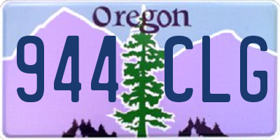 OR license plate 944CLG