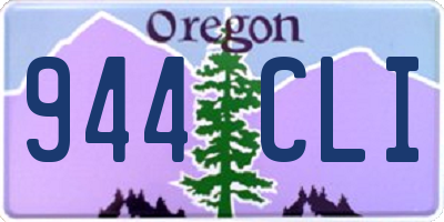 OR license plate 944CLI