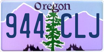 OR license plate 944CLJ