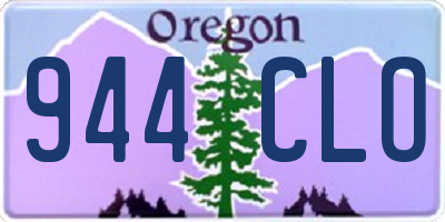 OR license plate 944CLO