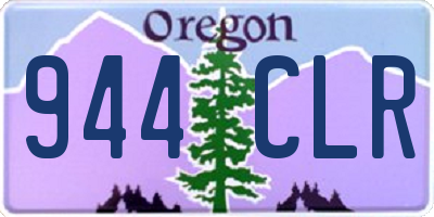 OR license plate 944CLR