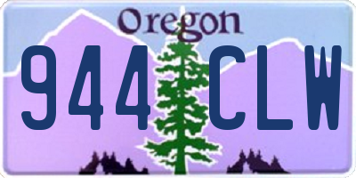 OR license plate 944CLW