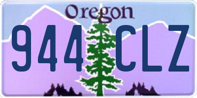 OR license plate 944CLZ