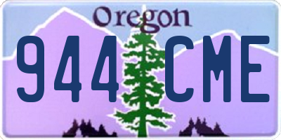 OR license plate 944CME