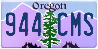 OR license plate 944CMS