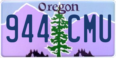 OR license plate 944CMU