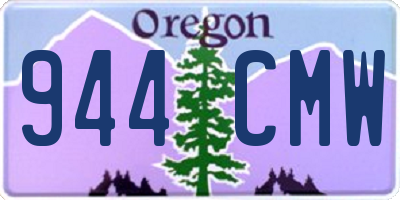 OR license plate 944CMW