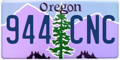 OR license plate 944CNC