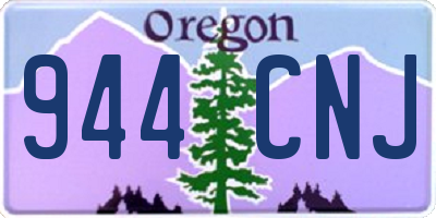 OR license plate 944CNJ