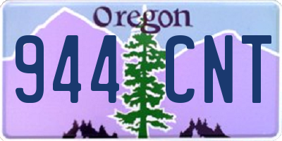 OR license plate 944CNT