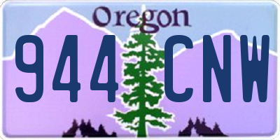 OR license plate 944CNW