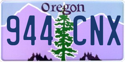 OR license plate 944CNX