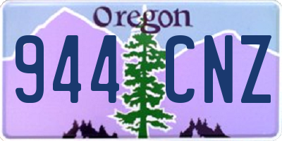 OR license plate 944CNZ