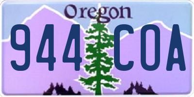 OR license plate 944COA