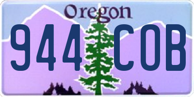 OR license plate 944COB