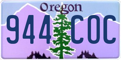 OR license plate 944COC