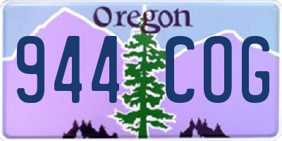 OR license plate 944COG