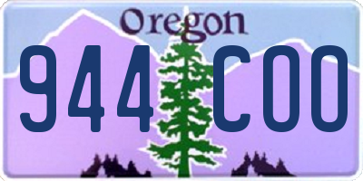 OR license plate 944COO